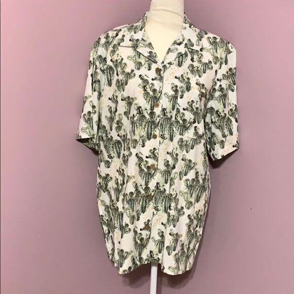 Men’s boca classics fun cactus shirt - Picture 2 of 4